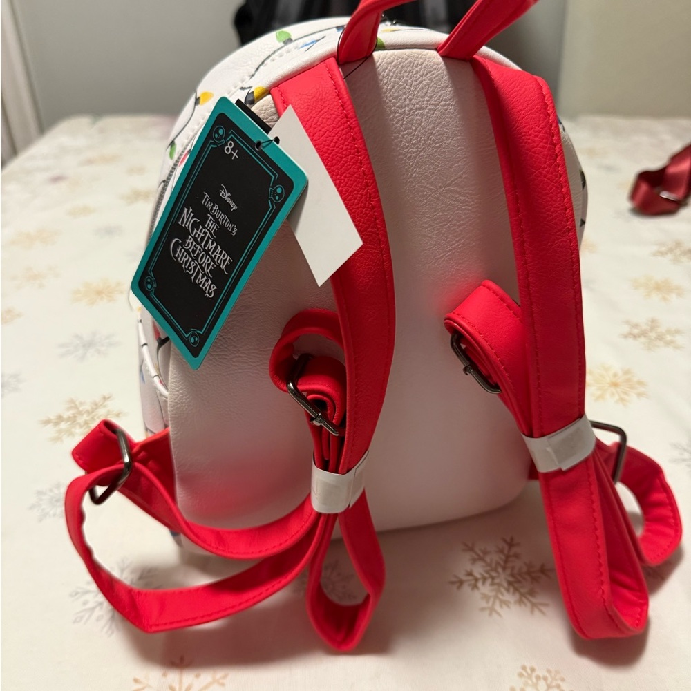 Disney White Backpack with Colorful Lights and Characters - Picture 3 of 3
